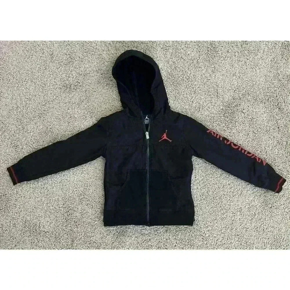 Nike Air Jordan Jacket Boys small 4-5 years blue Jump Man Full Zip - Picture 1 of 10